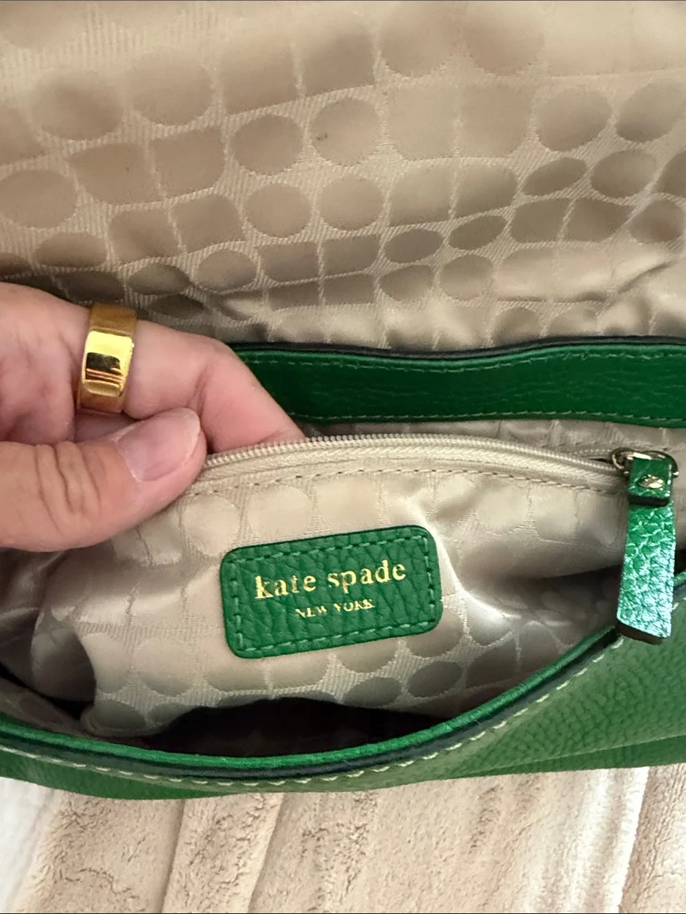 kate spade sleek pebbled
